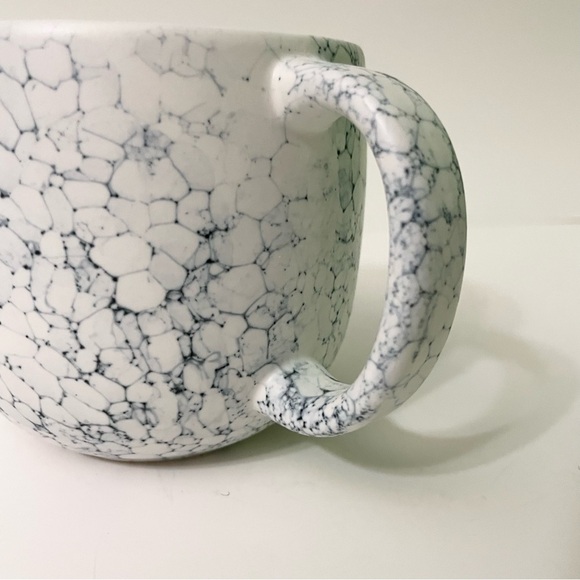 2022 Starbucks Ceramic 14oz  Coffee Tea Mug Cup White & Blue Stone Design - Picture 3 of 11